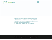 Tablet Screenshot of foundersgroup.biz